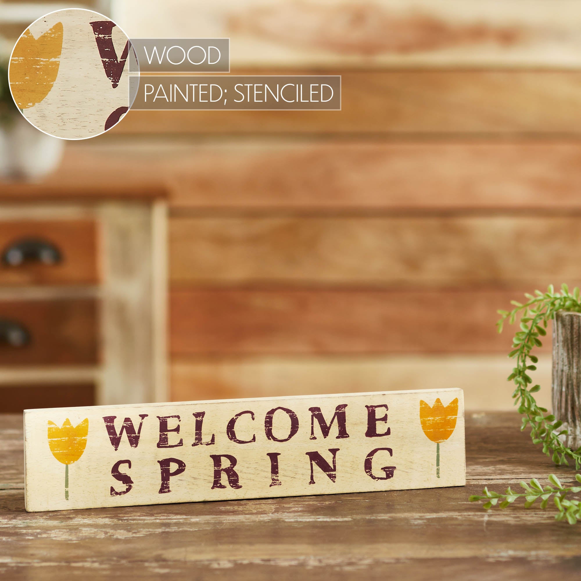 VHC Brands Welcome Spring Sign - Thumbnail 3