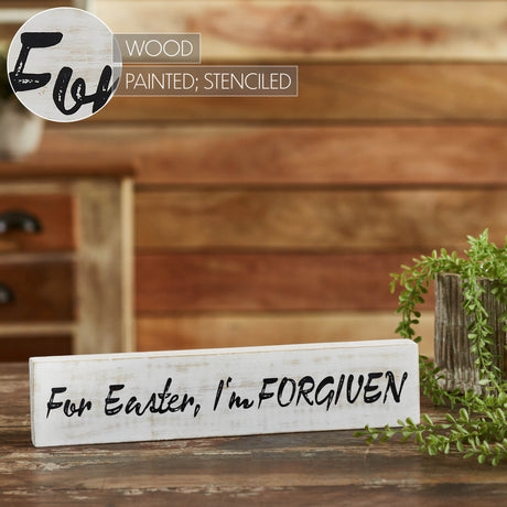 84985-For-Easter-I'm-Forgiven-Wooden-Sign-3x14-image-8