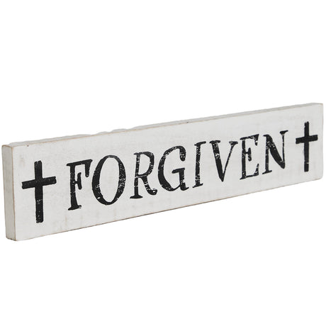 84986-Forgiven-with-Crosses-Wooden-Sign-3x14-image-6