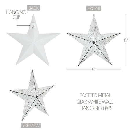 85041-Faceted-Metal-Star-White-Wall-Hanging-8x8-image-1