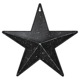 85050-Faceted-Metal-Star-Black-Wall-Hanging-w/-Pocket-12x12-image-1