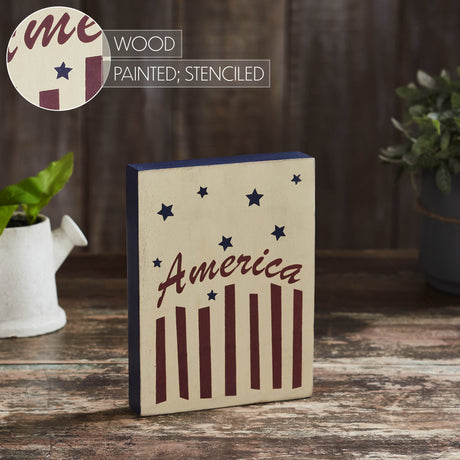 85057-America-Stars-&-Stripes-Wooden-Block-8x6x1.25-image-6