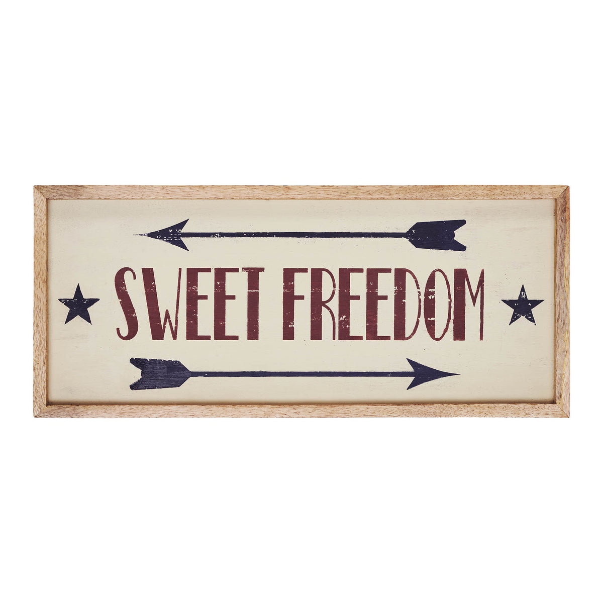 Freedom Table Sign Sweet Freedom Wooden Sign 7x16 – VHC Brands Home Decor