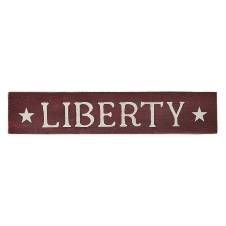 85066-Burgundy-Liberty-Wooden-Sign-3x14-image-2