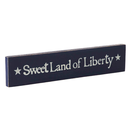 85073-Sweet-Land-Of-Liberty-Blue-Wooden-Sign-2.75x13-image-4