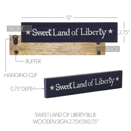 85073-Sweet-Land-Of-Liberty-Blue-Wooden-Sign-2.75x13-image-5