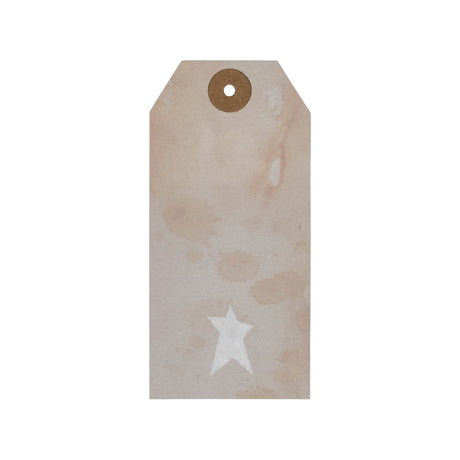 85083-Primitive-Star-Tea-Stained-Paper-Tag-Creme-4.75x2.25-w/-Twine-Set-of-50-image-2