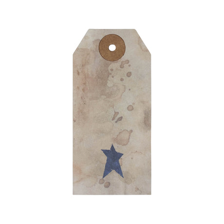 85084-Primitive-Star-Tea-Stained-Paper-Tag-Navy-3.75x1.75-w/-Twine-Set-of-50-image-2