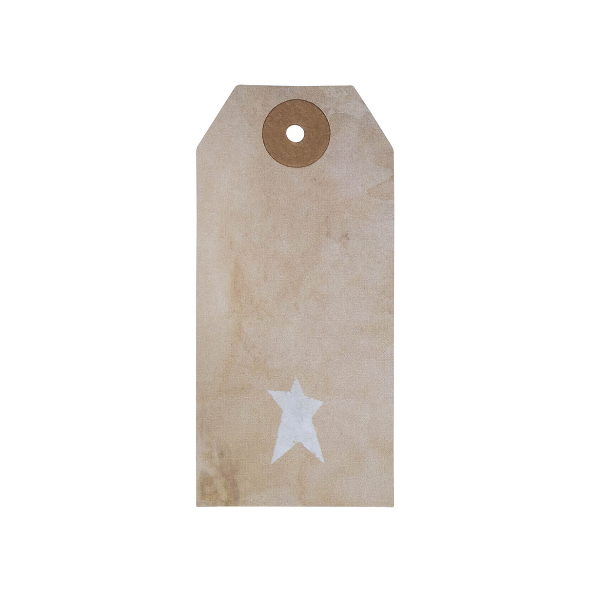 85086-Primitive-Star-Tea-Stained-Paper-Tag-Creme-3.75x1.75-w/-Twine-Set-of-50-image-2
