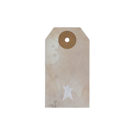 85089-Primitive-Star-Tea-Stained-Paper-Tag-Creme-2.75x1.5-w/-Twine-Set-of-50-image-2