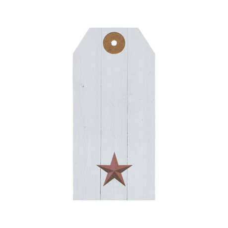 85091-Faceted-Barn-Star-Barnwood-Paper-Tag-Barn-Red-4.75x2.25-w/-Twine-Set-of-50-image-2