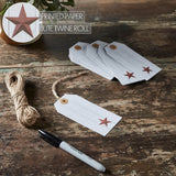 85091-Faceted-Barn-Star-Barnwood-Paper-Tag-Barn-Red-4.75x2.25-w/-Twine-Set-of-50-image-5