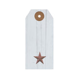 85093-Faceted-Barn-Star-Barnwood-Paper-Tag-Barn-Red-3.75x1.75-w/-Twine-Set-of-50-image-1