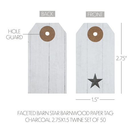 85094-Faceted-Barn-Star-Barnwood-Paper-Tag-Charcoal-2.75x1.5-w/-Twine-Set-of-50-image-4