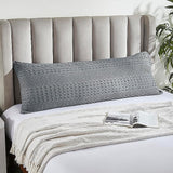 100% Cotton Waffle Weave Pillow Cover, Lightweight & Breathable Woven Sham