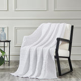 100% Cotton Waffle Weave Blanket, Lightweight & Breathable Woven Bedding