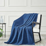 100% Cotton Waffle Weave Blanket, Lightweight & Breathable Woven Bedding