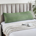 100% Cotton Waffle Weave Pillow Cover, Lightweight & Breathable Woven Sham
