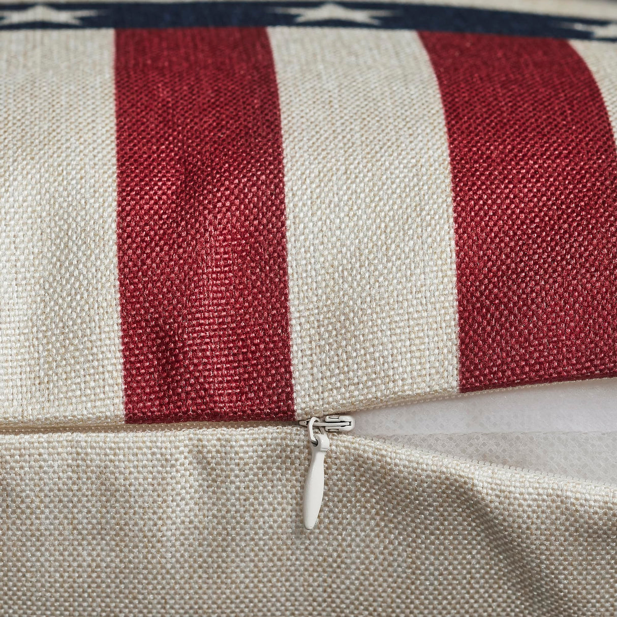 God Bless America Pillow Cover Set of 2 18Lx18W