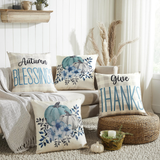 Fall Greetings Pillow Cover Set of 4 20Lx20W