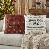 Sleigh Ride Pillow Cover Set of 2 20Lx20W
