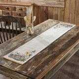 Autumn Pumpkin Patch Stripes Runner