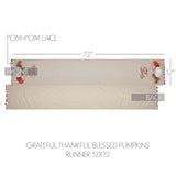 Grateful Thankful Blessed Pumpkins Runner