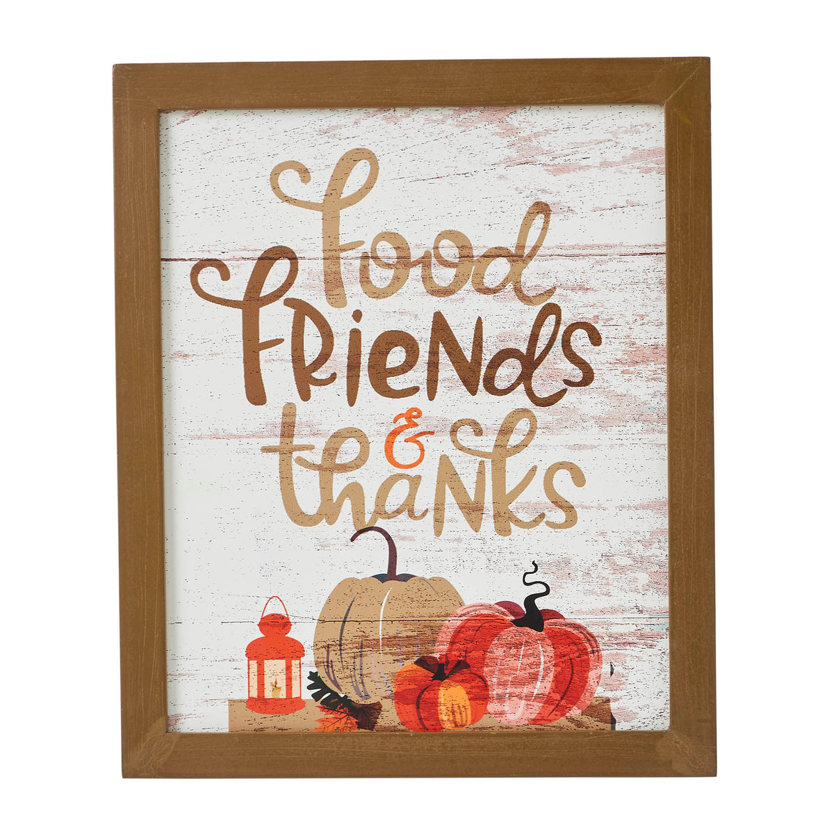 Friends Kitchen Sign Food Friends & Thanks Wall Sign 12x10 – VHC Brands Home Decor