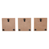 Boo You Can't Scare Me Fraidy Cat MDF Blocks Set of 3 5x5x1