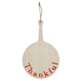 Thankful Round MDF Cutting Board Sign 19x12