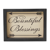 Bountiful Blessings w/ Arrows MDF Wall Sign 8x10.5x1.5