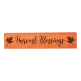 Harvest Blessings Fall Leaves MDF Sign 2.75x13