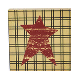 Prim Star on Tan Base MDF Sign 5x5