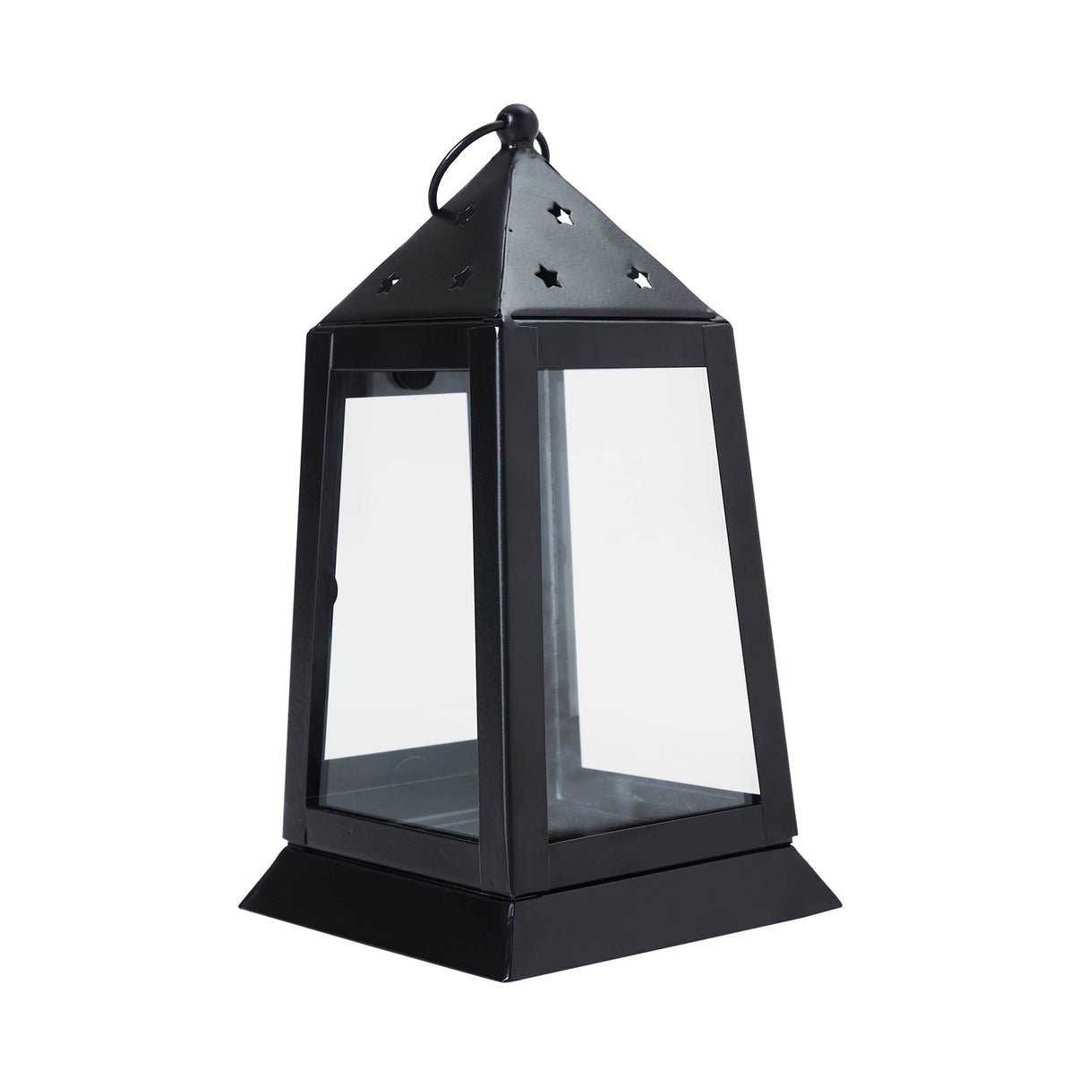 Metal Lantern Black Tealight Holder 9x5x5