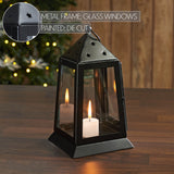 Metal Lantern Black Tealight Holder 9x5x5