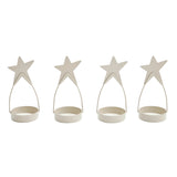 Metal Star Tealight Holder Set of 4