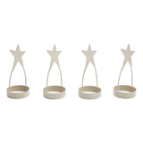Metal Star Tealight Holder Set of 4