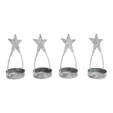 Metal Star Tealight Holder Set of 4