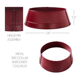 Metal Tree Collar Burgundy 7.5x24x24