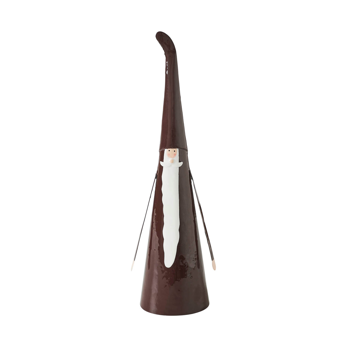 Skinny Santa Figurine Metal 17x4.5x4.5