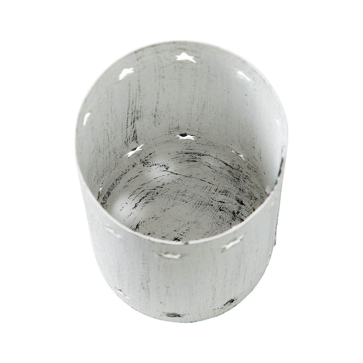Votive Candle Holder Stars White 4.25x2.75x2.75