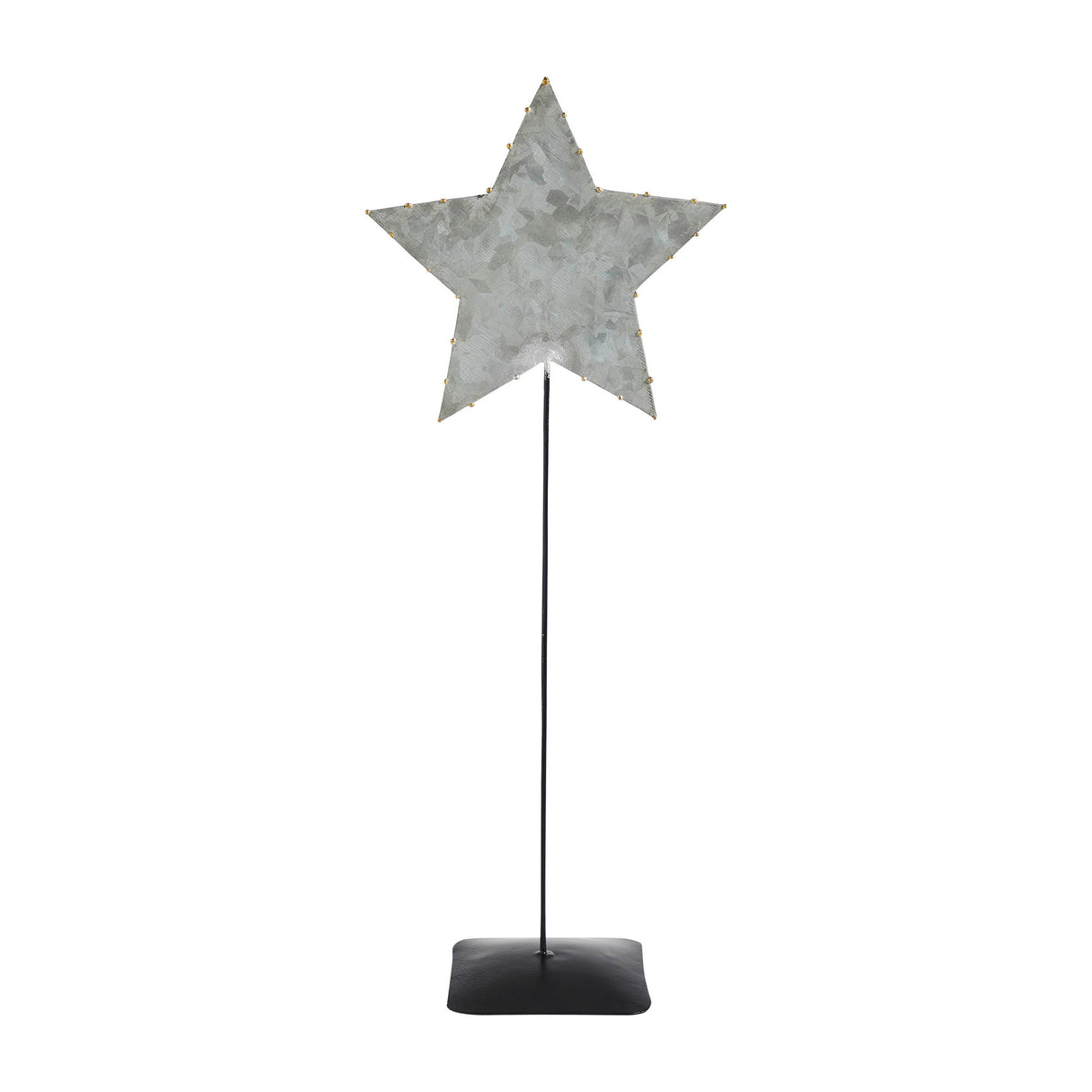 Decorative Galvanized Metal Star With Base 16x6x3