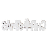 CHRISTMAS Carved Wooden Sign 15x4.25x1