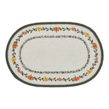 Braided Cotton Pumpkin Bounty Oval Placemat Stencil 10x15, Decorative Fall Placemat, Table Decor for Fall and Thanksgiving, 8 Pack 8 Pack