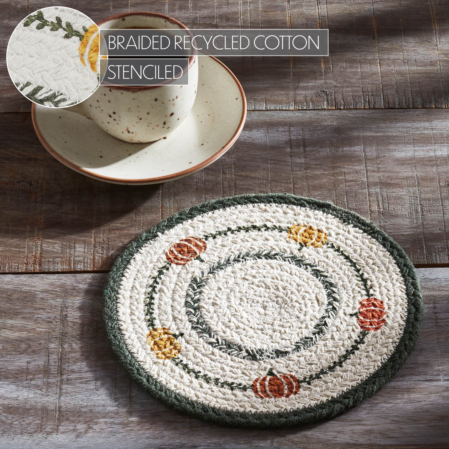 Pumpkin Bounty Stencil Trivet