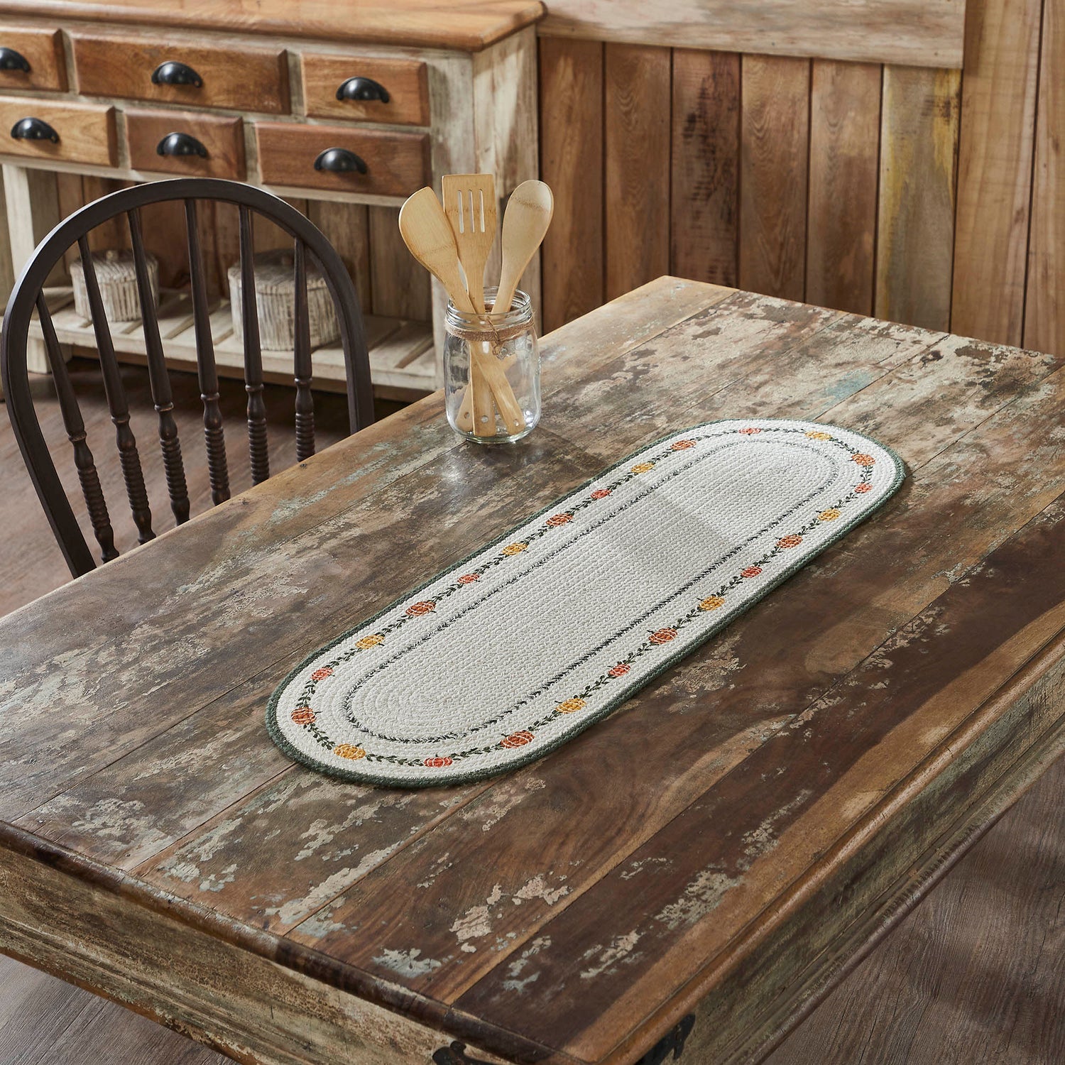 Pumpkin Bounty Stencil Runner