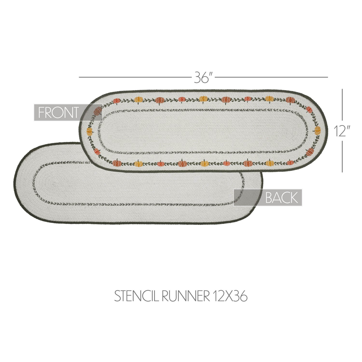 Pumpkin Bounty Stencil Runner