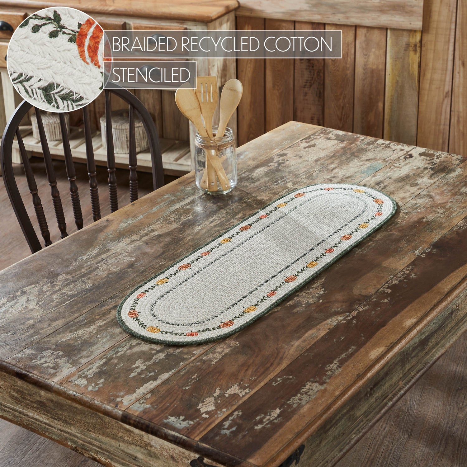 Pumpkin Bounty Stencil Runner