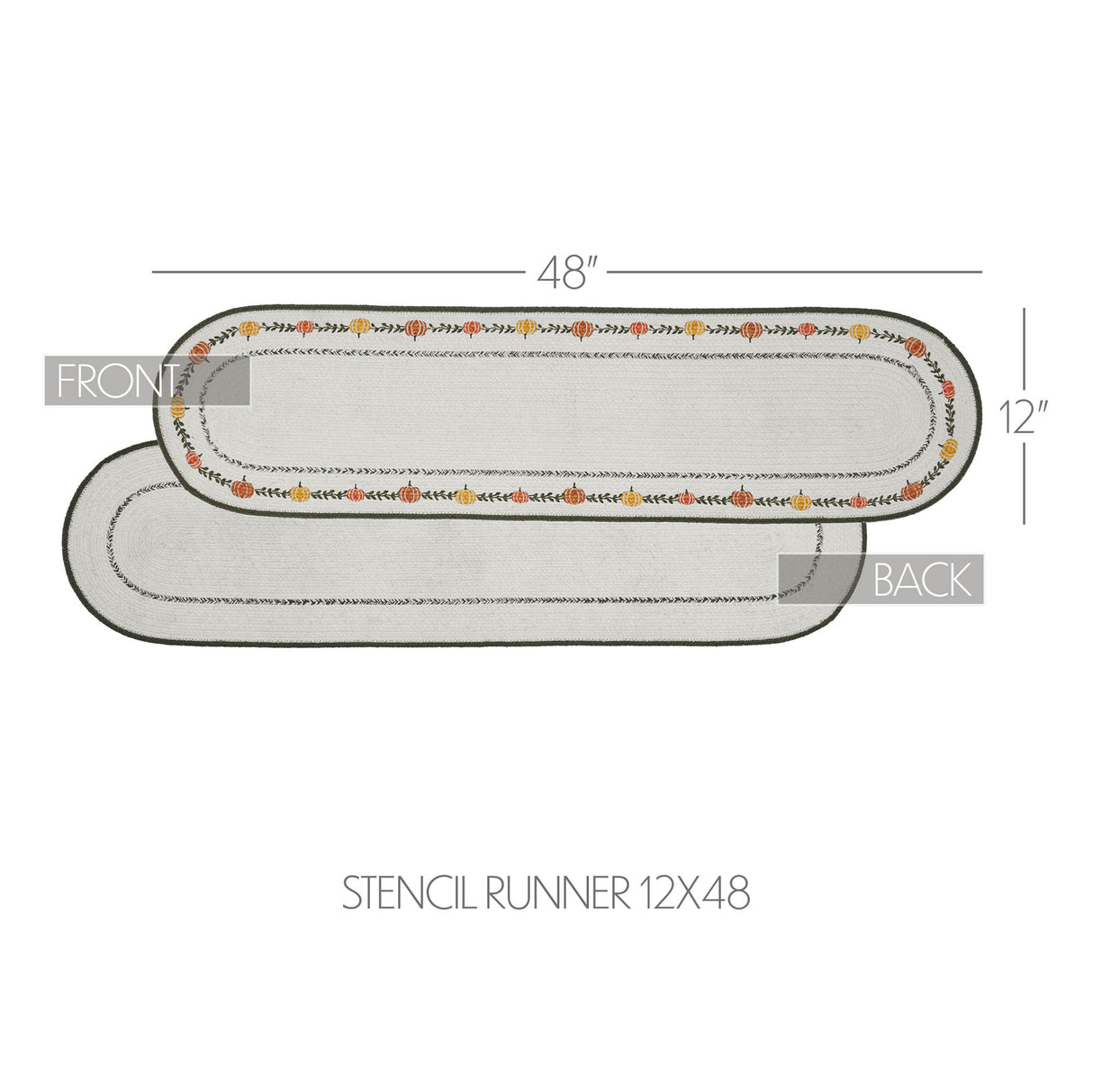 Pumpkin Bounty Stencil Runner