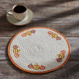Braided Cotton Country Halloween Stencil Trivet 12, Set of 3